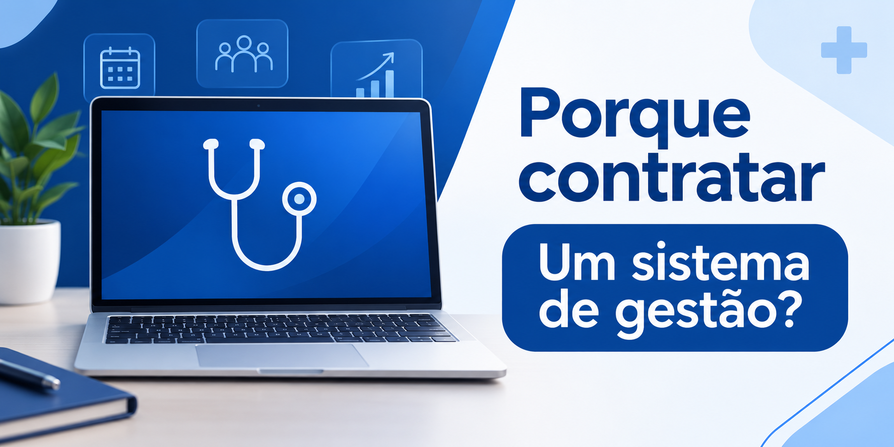 Médico em consultório moderno gerenciando prontuário digital e agenda clínica em tablet integrado.